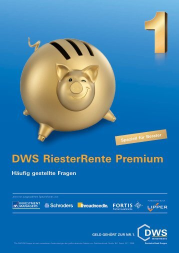 DWS Riester Rente Premium FAQ