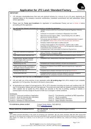 Application for JTC Land / Standard Factory