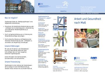 Arbeit und Gesundheit nach Maß - Klinikum Region Hannover GmbH
