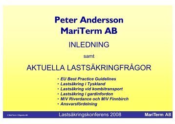 Peter Andersson MariTerm AB