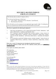 SELF-DECLARATION FORM 03 FOR PLAN CONSENT