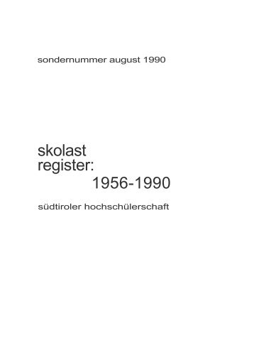 skolast register: 1956-1990
