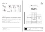 Aufbauanleitung - Stralsunder Möbelwerke