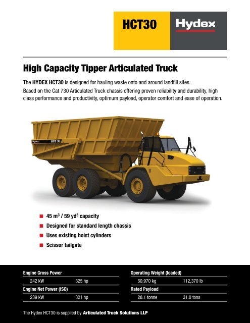 HCT 30 High Capacity Tipper Truck (0.45MB.pdf) - Articulated Truck ...