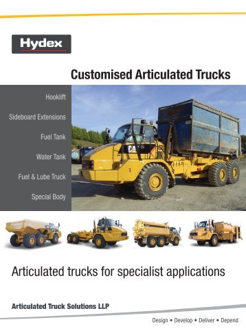 Articulated trucks for specialist applications