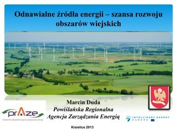 Odnawialne źródła energii – szansa rozwoju obszarów wiejskich