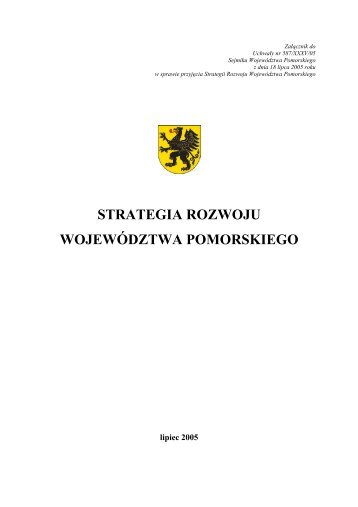 STRATEGIA ROZWOJU WOJEWÓDZTWA POMORSKIEGO