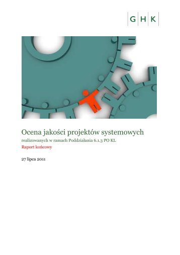Ocena jakości projektów systemowych