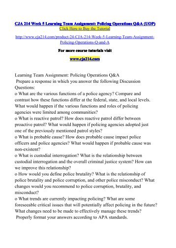 what would happen if the various functions and roles of policing agencies were limited in a communit What would happen if the various functions and roles of policing agencies were limited in a community i just need a little help to get started on this question, i can't community policing would suffer. what would happen if the various functions and roles of policing agencies were limited in a communit What would happen if the various functions and roles of policing agencies were limited in a community i just need a little help to get started on this question, i can't community policing would suffer.