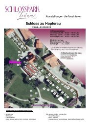 Schloss zu Hopferau - Schlossparkträume