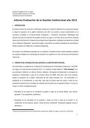 Informe Evaluación de la Gestión Institucional año 2012