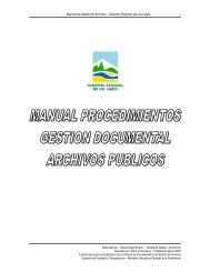 Manual de Gestión de Archivos – Gobierno Regional de Los Lagos 1