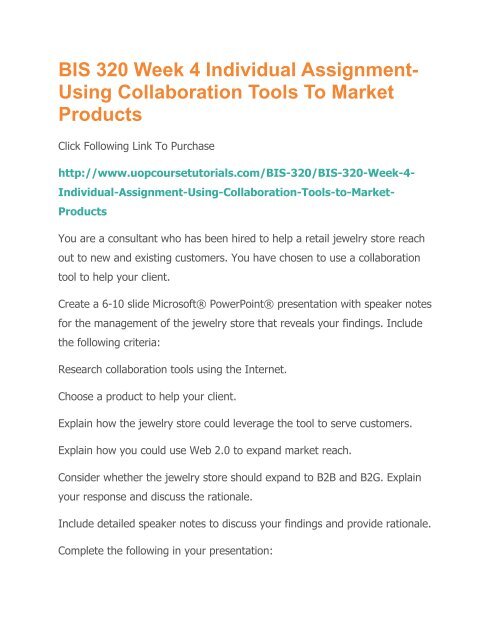 BIS 320 Week 4 Individual Assignment.pdf