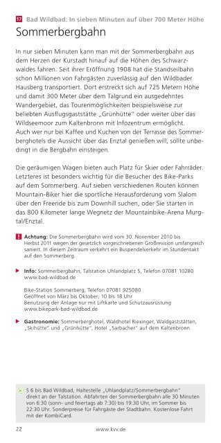 Broschüre Enztal - KVV - Karlsruher Verkehrsverbund