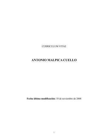 ANTONIO MALPICA CUELLO