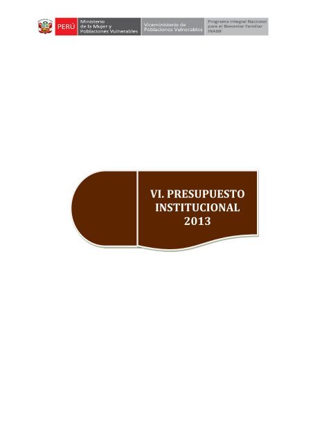 Institucional Modificado 2013 del Inabif