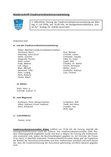 03.07.2006 - Stadt Leun