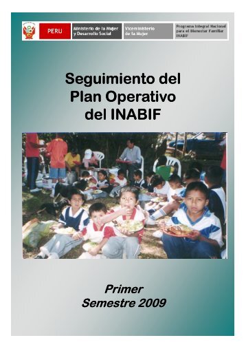 Seguimiento del Plan Operativo del INABIF