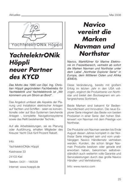 KYCD - Partner Bei den KYCD-Partnern erhalten die Mitglieder eine