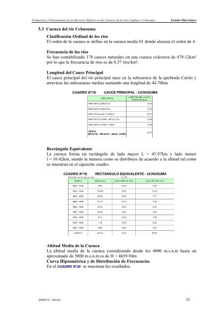 UCHUSUMA ESTUDIO HIDROLÓGICO