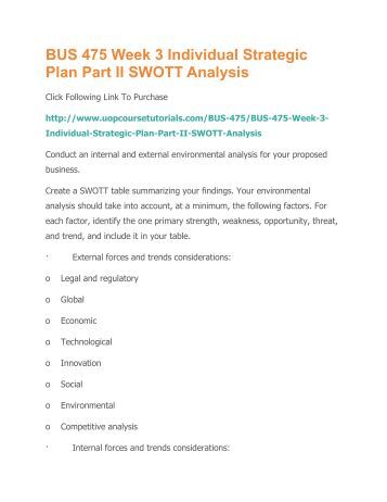 individual strategic plan conceptualizing a business individual strategic plan conceptualizing a business