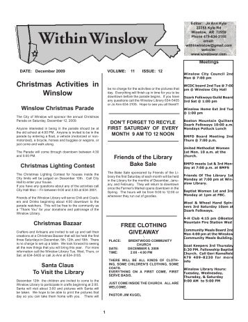 December - Winslow Arkansas