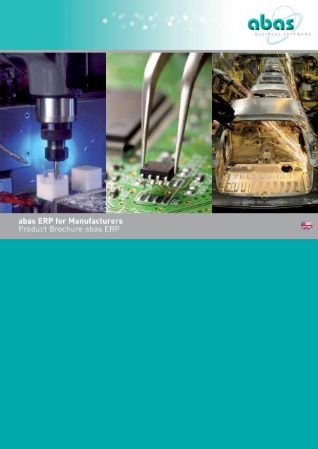 abas ERP for Manufacturers Product Brochure abas ERP