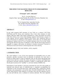 THE EFFECT OF MAGNETIC FIELD ON WATER HARDNESS REDUCING ABSTRACT 1 INTRODUCTION