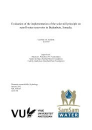 Evaluation of the implementation of the solar still ... - SamSamWater