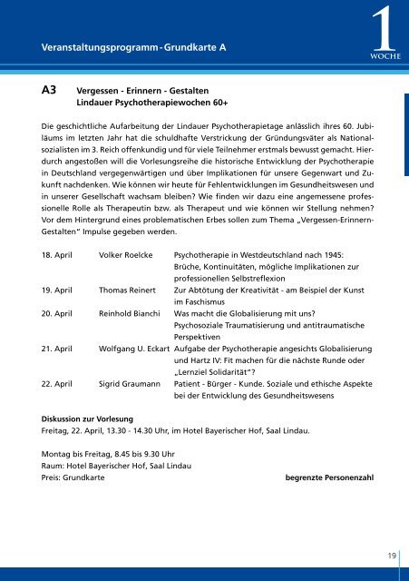 B B - Lindauer Psychotherapiewochen