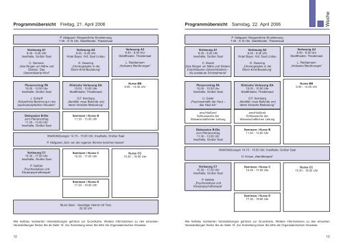 2006 - Lindauer Psychotherapiewochen