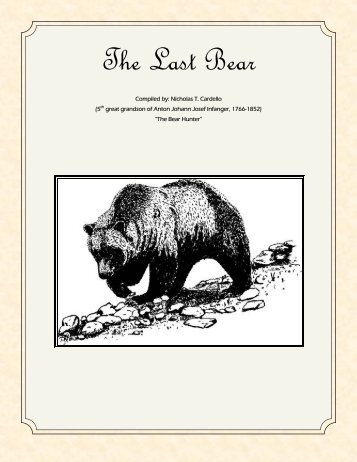 The Last Bear.pdf - Cardello Family History