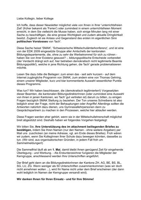 Liebe Kollegin Lieber Kollege Ich Hoffe Dass Dieser Newsletter