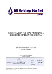 SPECIFICATION FOR SAND AND GRAVEL USED FOR POTABLE WATER SUPPLY