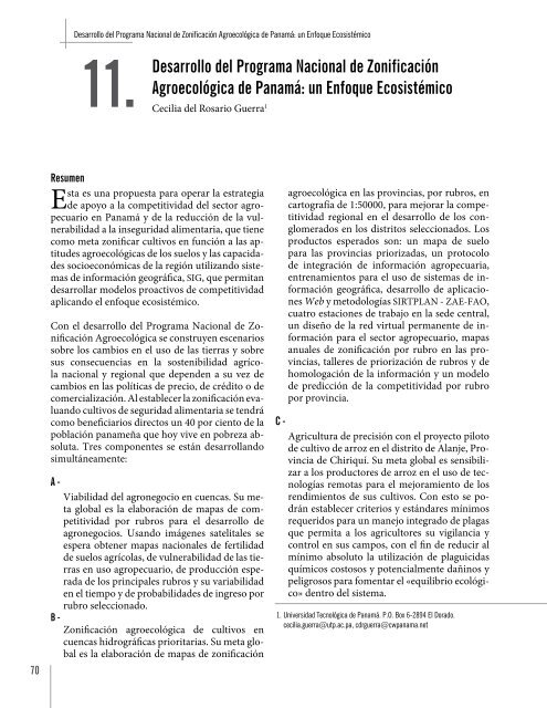 Aplicación del Enfoque Ecosistémico en Latinomérica