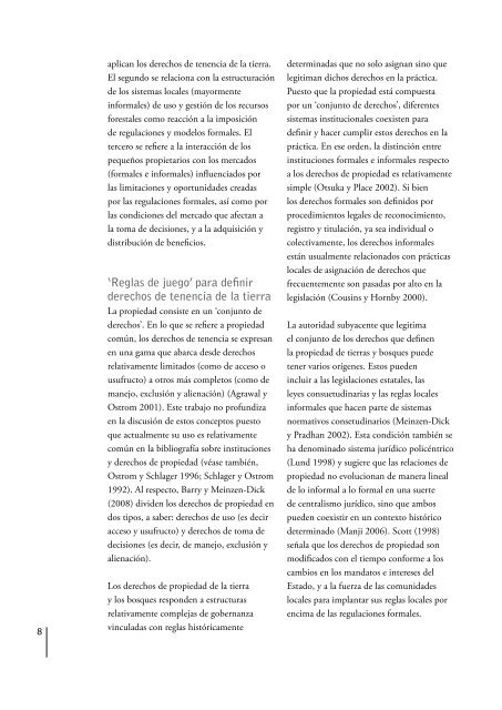 El papel de las instituciones informales en el uso de los ... - Era-mx.org