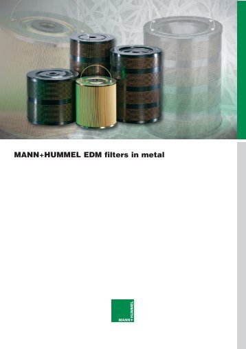 MANN+HUMMEL EDM filters in metal