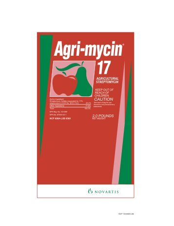 3056 Agri-mycin. 17 EPA - Syngenta