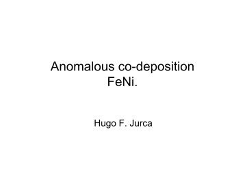 Anomalous co-deposition FeNi