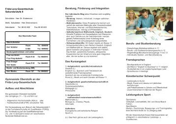 Gymnasiale Oberstufe an der Frida-Levy-Gesamtschule ... - Jimdo