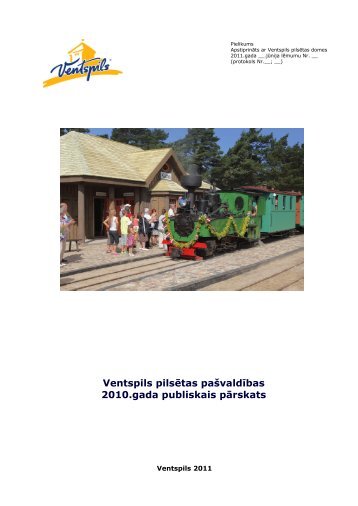 Ventspils pilsētas pašvaldības 2010.gada publiskais pārskats