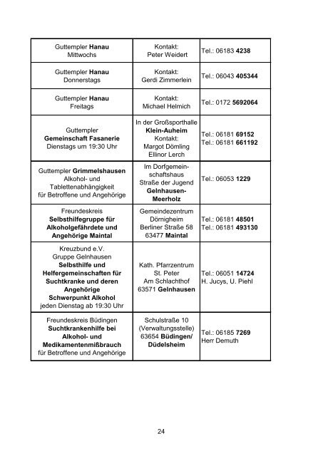 Gemeindepsychiatrisches Netzwerk im MKK - des Main-Kinzig-Kreises