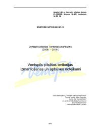 Ventspils pilsētas teritorijas izmantošanas un apbūves noteikumi