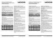Mounting and Installation Notes Proportional Valves and - Moog