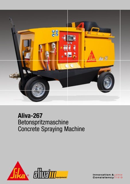 Aliva-267 Betonspritzmaschine Concrete Spraying Machine