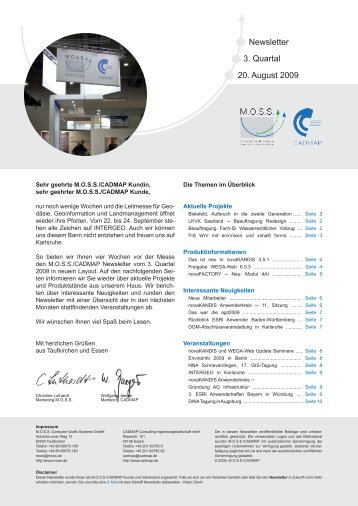 Q3/2009 - MOSS Computer Grafik Systeme GmbH