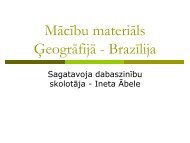 Mācību materiāls Ģeogrāfijā - Brazīlija