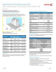 Expectation Setting Document V2.5 Xerox WorkCentre 7525/7530/7535/7545/7556