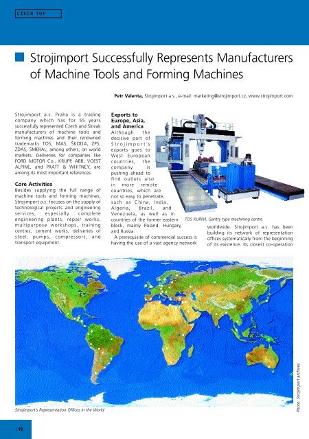 CZECH Machine Tools and Forming Machines ... - MZV ČR