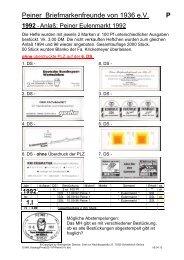 Peiner Briefmarkenfreunde von 1936 e.V P
